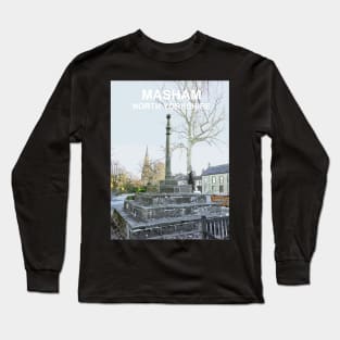 Masham, North Yorkshire. Travel poster Long Sleeve T-Shirt